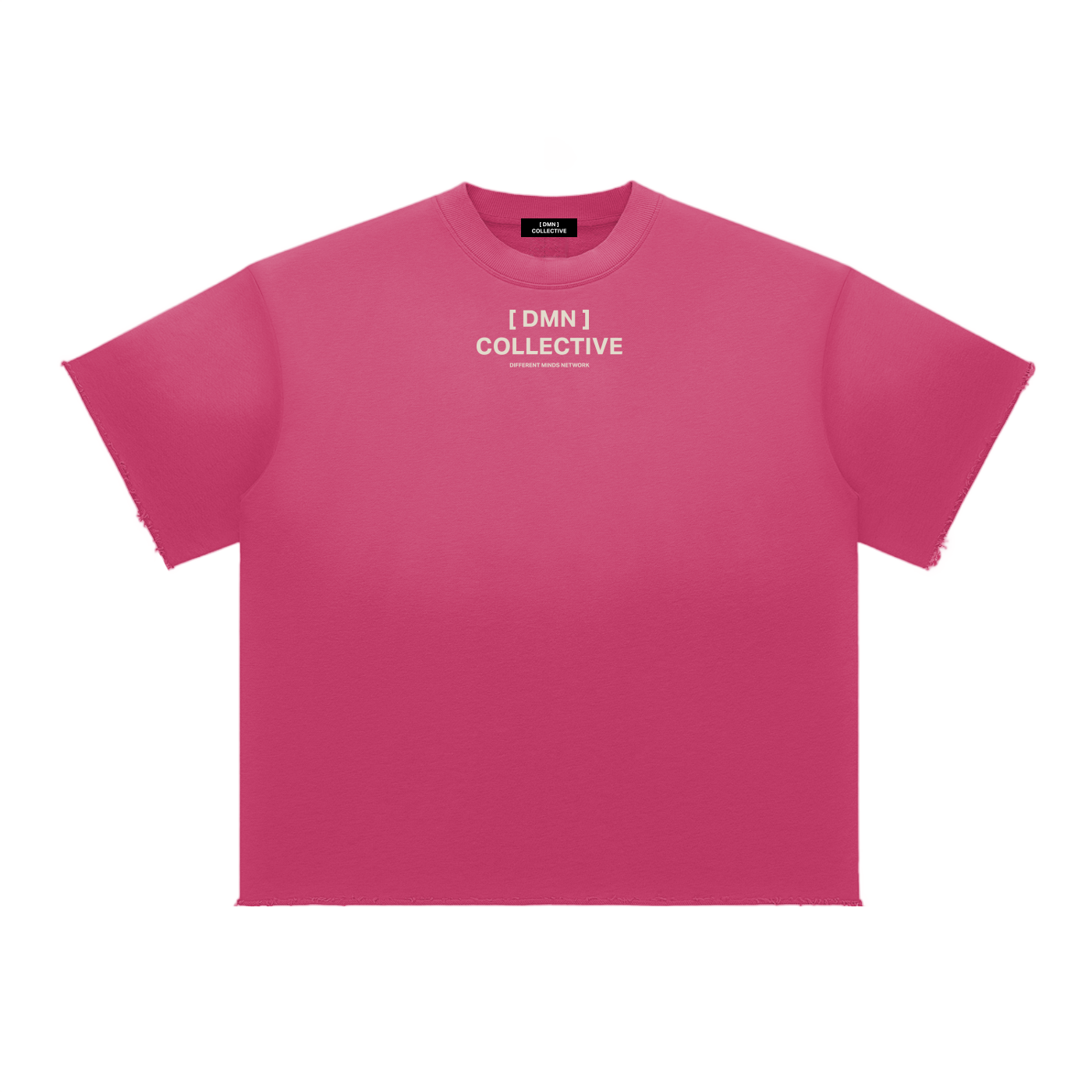 Make Mental Health a Priority Faded Raw Edge Pink T-Shirt