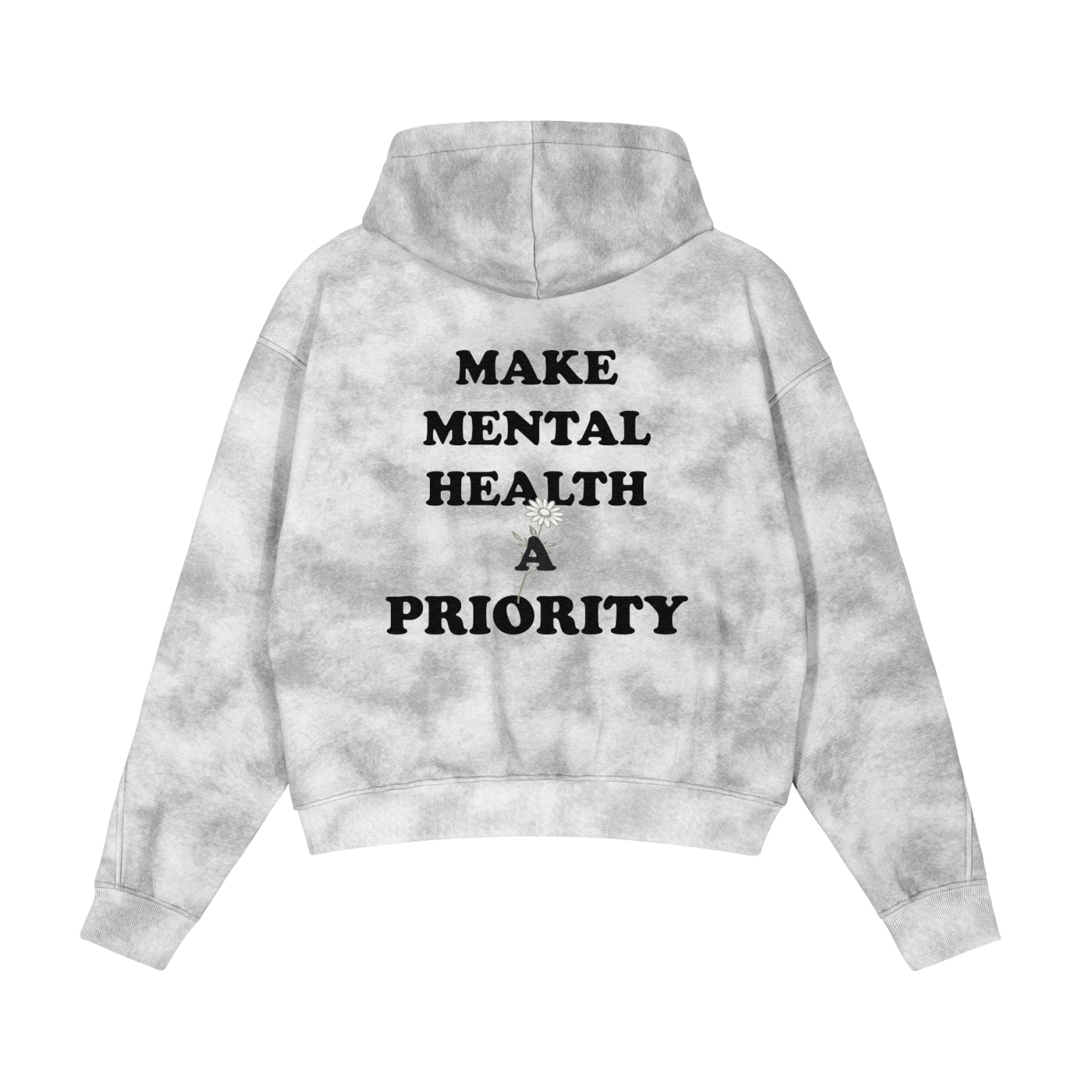 MAKE MENTAL HEALTH A PRIORITY — CLOUDY ZIP-UP FLEECE