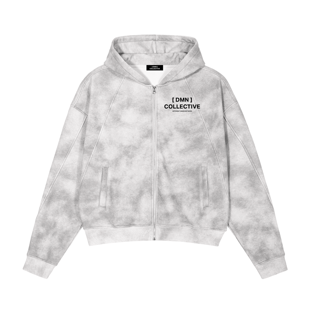 MAKE MENTAL HEALTH A PRIORITY — CLOUDY ZIP-UP FLEECE