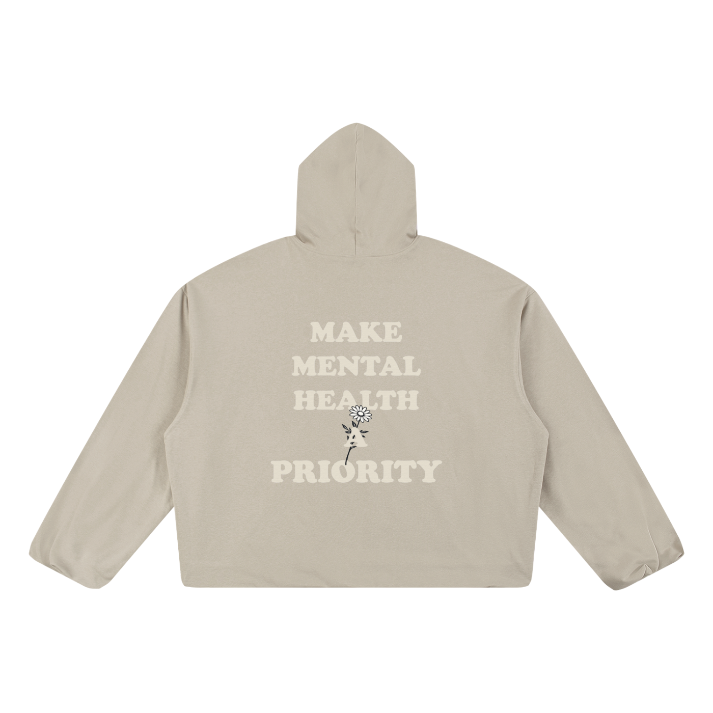 MAKE MENTAL HEALTH A PRIORITY — BOXY OVERSIZED HOODIE
